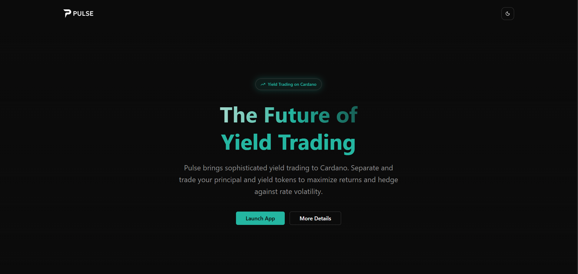 Pulse Cardano — Yield Trading Platform